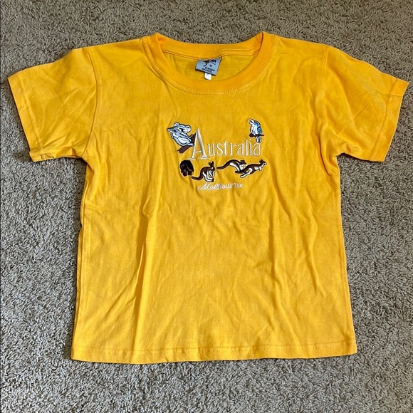 Boss kangaroo Other - Australia Kids Yellow T-Shirt